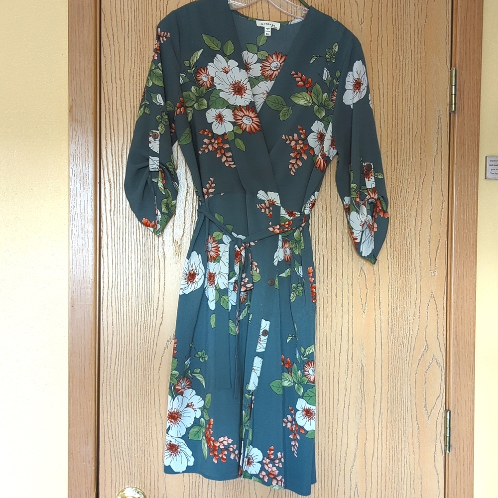 Monteau Faux Wrap Dress XL